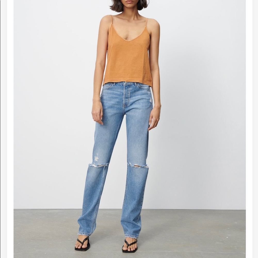 NWT Zara midrise straight jeans